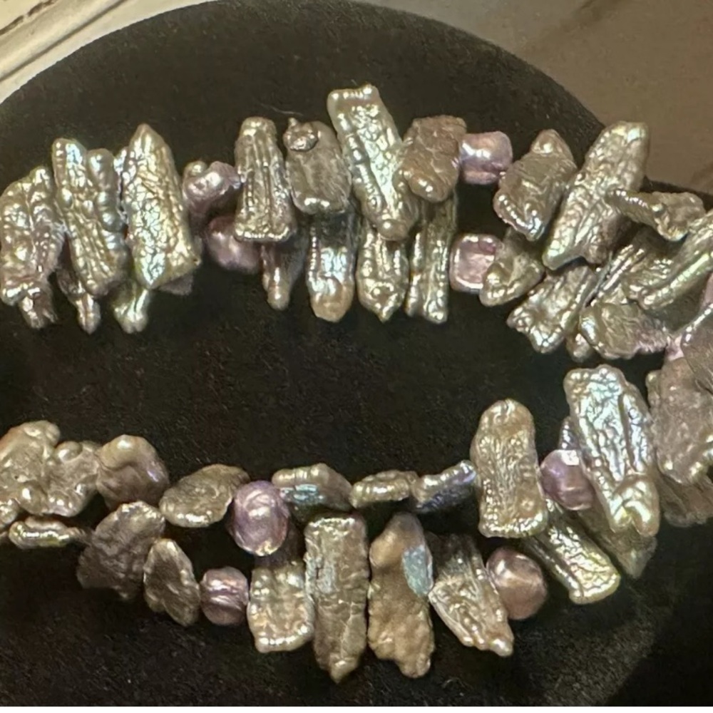 Sold.  Double Baroque Pearl Bracelet